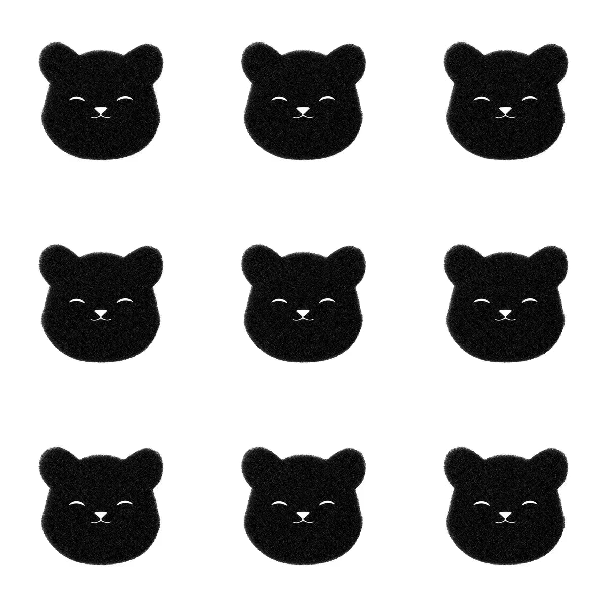 9PCS Pet Hair Remover Bear Shape Laundry Ball Washing Machine Lint Catcher Reusable Clothes Sofa Cat Dog Hair Cleaning Sponge