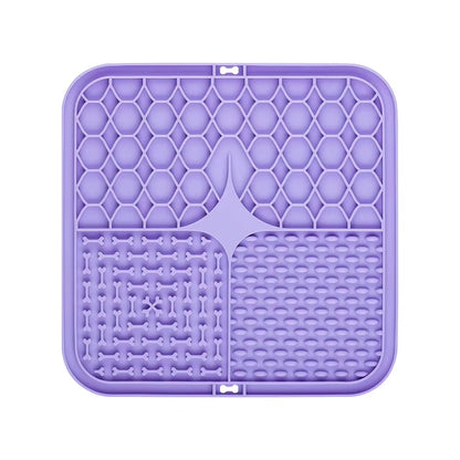 Silicone Licking Pad Pet Dog Lick Pad Bath Peanut Butter Slow Eating Licking Feeder Cats Lickmat Feeding Dog Lick Mat Supplies