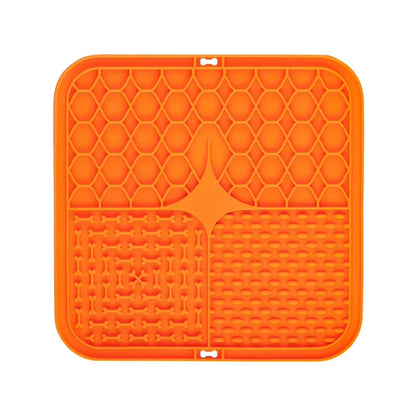Silicone Licking Pad Pet Dog Lick Pad Bath Peanut Butter Slow Eating Licking Feeder Cats Lickmat Feeding Dog Lick Mat Supplies