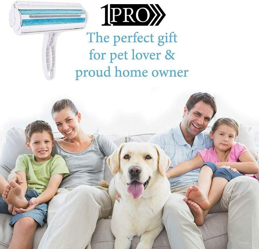REUSABLE LINT ROLLER REMOVER PET CAT DOG ANIMAL FUR HAIR, ECO FRIENDLY