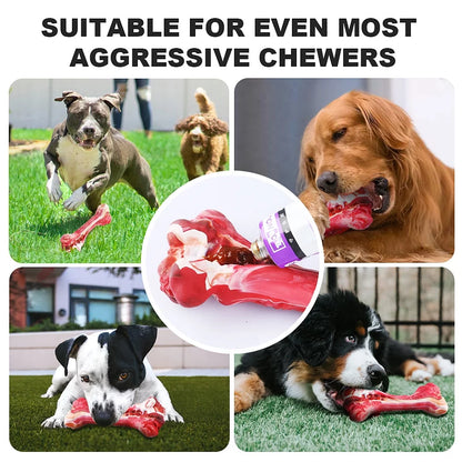 Juguetes Para Perros Indestructibles, Juguetes Para Masticar Para Perros De Razas Grandes, Masticadores Agresivos, Juguetes Denticionales Resistentes Para La Limpieza De Dientes De Mascotas, Juguetes Interactivos De Goma Natural Para El Aburrimiento